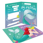 Invitaciones La Sirenita Ariel 10u